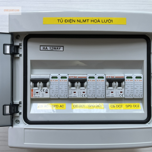 Tủ điện ETEK đấu sẵn loại 6KW