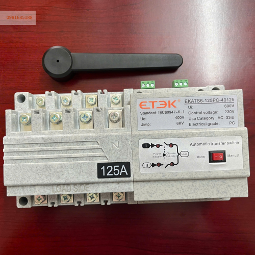 Bộ chuyển nguồn ATS ETEK EKATS6-125PC-40125