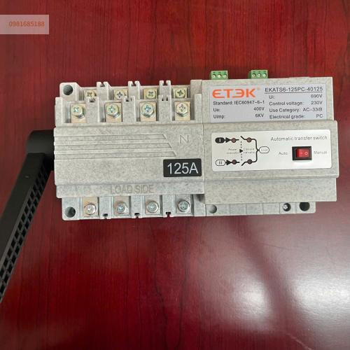 Bộ chuyển nguồn ATS ETEK EKATS6-125PC-40125