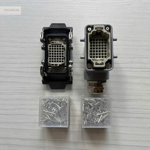 Giắc cắm 42 chân 10A ILME kiểu cáp ra bên chân pin turned silver plated