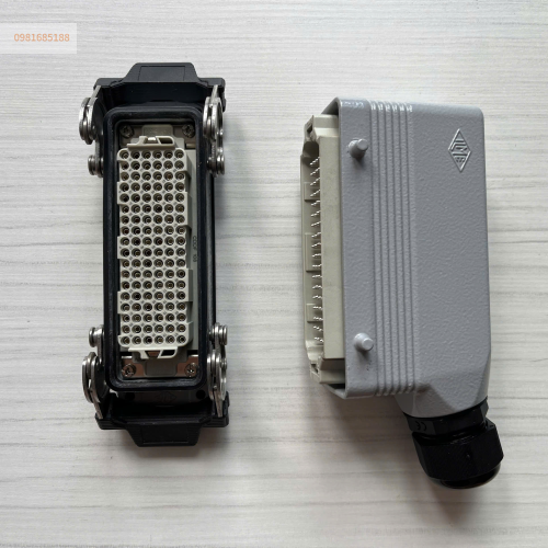 Giắc cắm 108 chân 10A đầu ra cáp phía bên pg21 loại khóa kép
