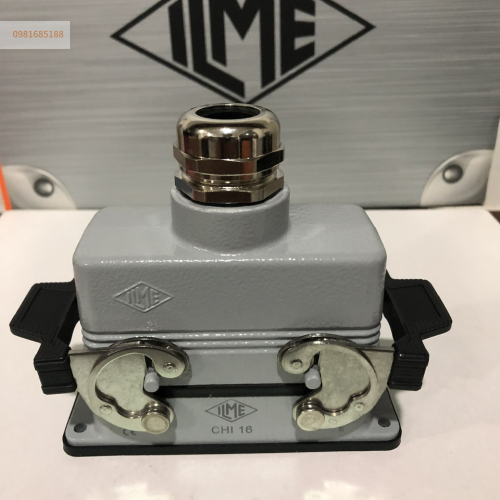 Giắc cắm 16 chân 16A cáp ra trên pg21 loại khóa kép hãng ILME
